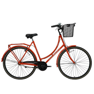 Pilsētas velosipēds Bisan 28 Paradise (PR10010417) sarkans/pelēks (21)