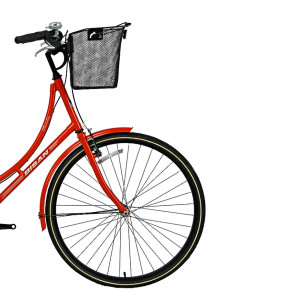 Pilsētas velosipēds Bisan 28 Paradise (PR10010417) sarkans/pelēks (21)