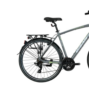 Tūrisma velosipēds Bisan 28 TRX8100 City g.pelēks/zaļš (M)