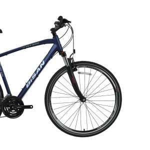 Tūrisma velosipēds Bisan 28 TRX8100 City zils/zaļš (M)