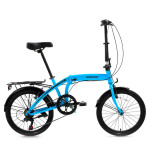 Saliekamais velosipēds Bisan 20 Twin S gaiši zils