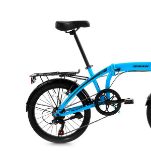 Saliekamais velosipēds Bisan 20 Twin S gaiši zils