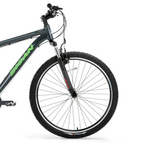 Kalnu velosipēds Bisan ATLAS V-25 pelēks/zaļš (M)