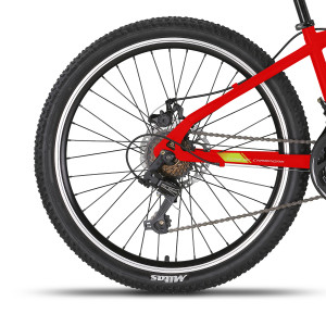 Pusaudžu velosipēds Champions 24 Kaunos DB (KAU.2423D) oranžs/dzeltens