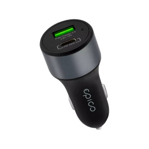 Epico 63W automašīnas lādētājs - kosmosa pelēks Epico 63W automašīnas lādētājs - kosmosa pelēks